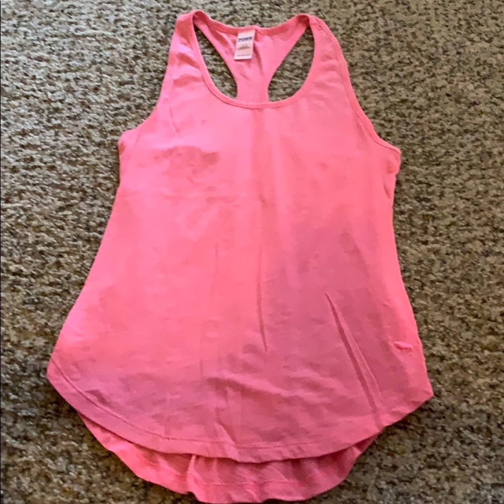 Victoria’s Secret PINK Coral Pink Work Out Tank-S